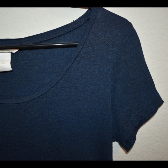 H&M Tops Blue Hm Basic Shirt Size Xs Poshmark
